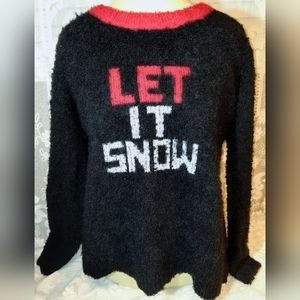 French Laundry "Let it snow" Women's pullover sweater size M